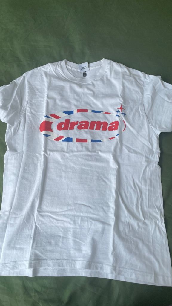 Unisex 'Drama' T-Shirts – White and Black, Brand New