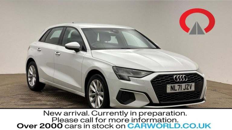 2021 Audi A3 1.0 TFSI 30 Technik Sportback 5dr Petrol Manual Euro 6 (s/s) (110 ps) Hatchback Petr...