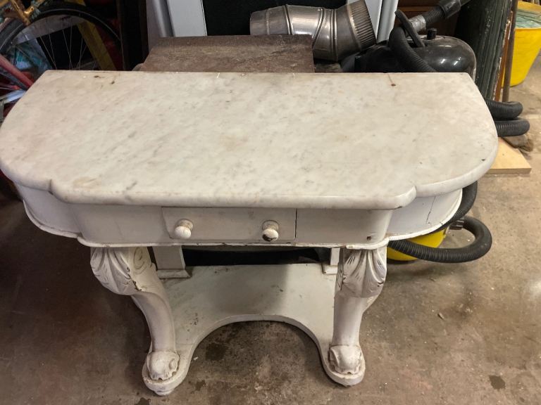 Antique Marble wash stand. 