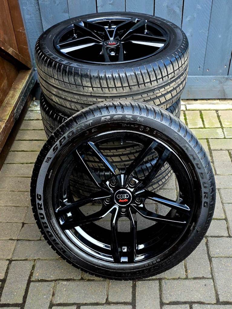 Set of 4 DRC DAA 17" alloy wheels tyres 5x112 Audi VW Seat Skoda