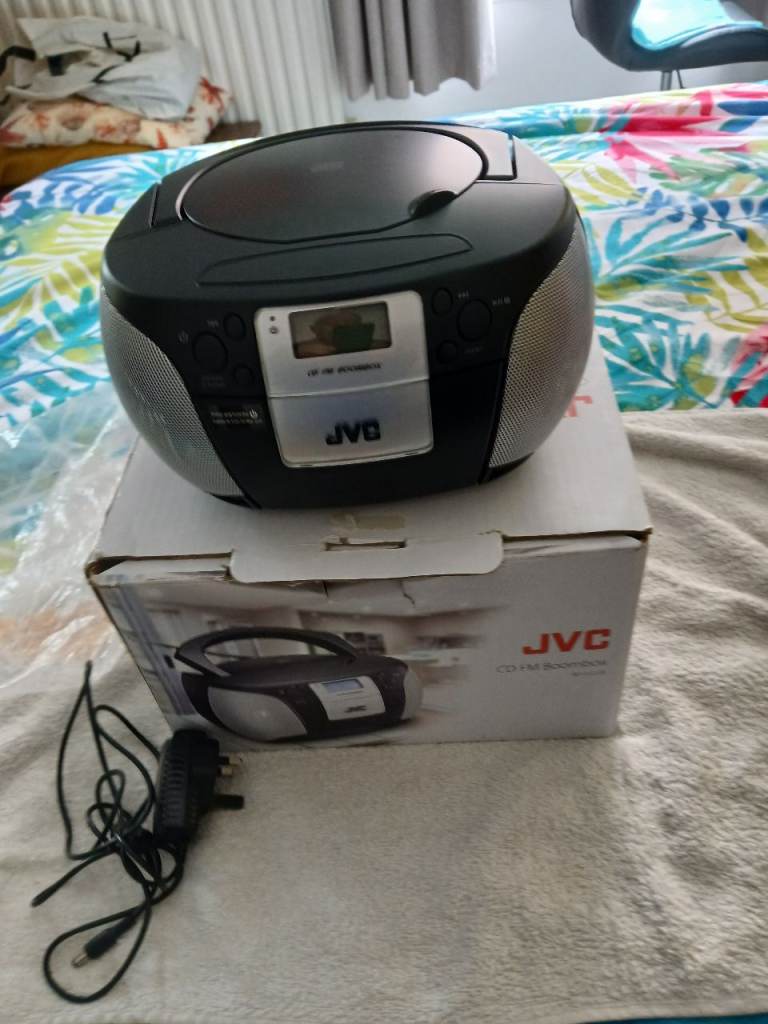 JVC CD Player Boombox with Radio – Good Condition