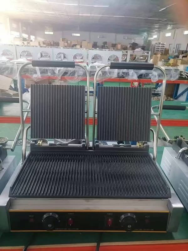 Commercial panini grill presser top quality cafe shop restaurant 