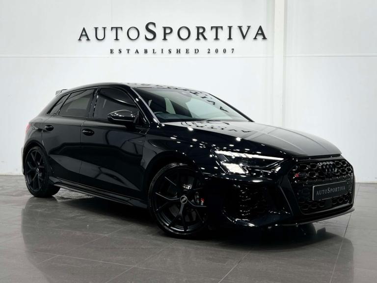 2022 Audi A3 2.5 RS 3 Sportback Carbon Black TFSI Quattro Semi-Auto 4WD 5dr Hatchback Petrol Auto...