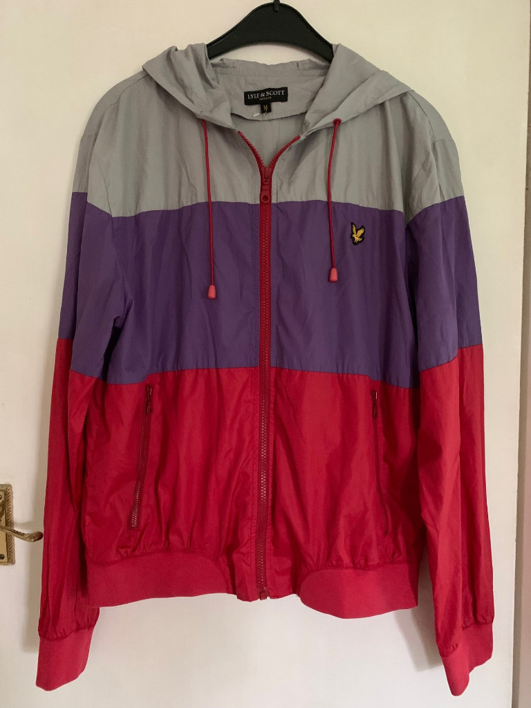 Lyle and Scott Vintage men’s 3 colour hooded jacket 