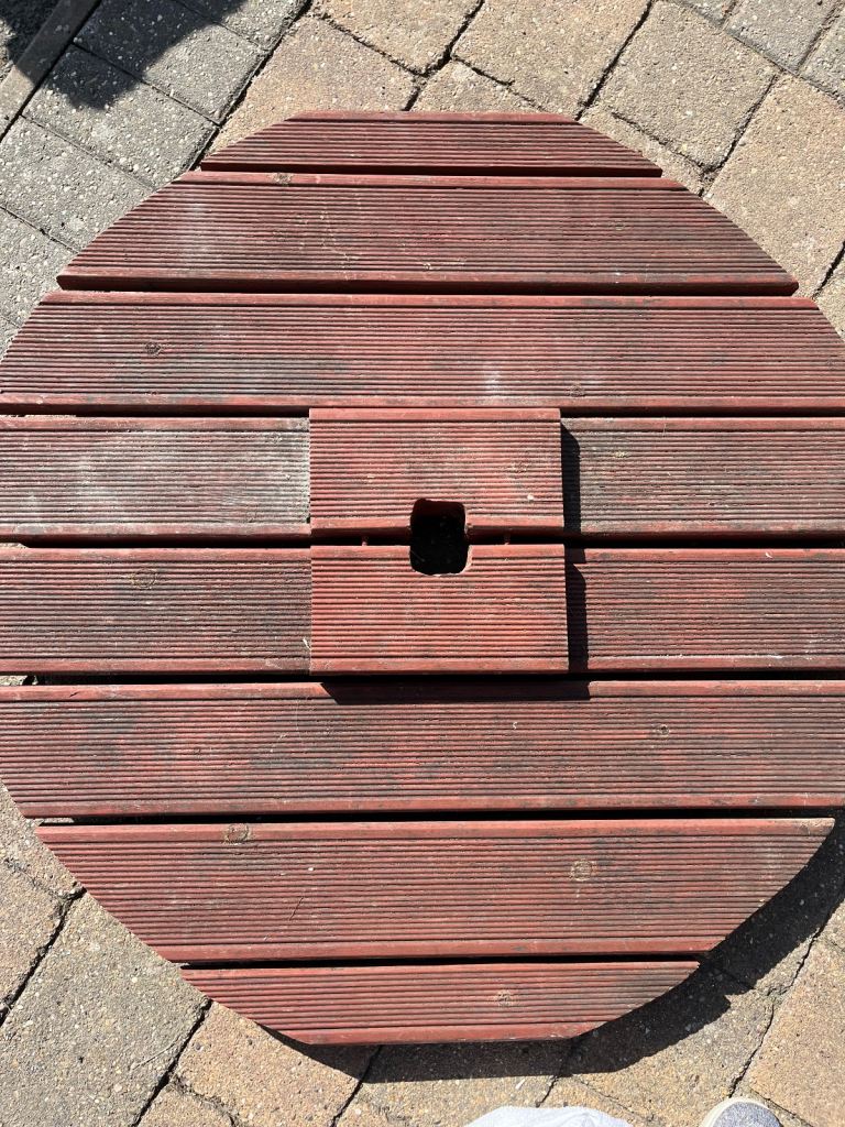 Patio heater table