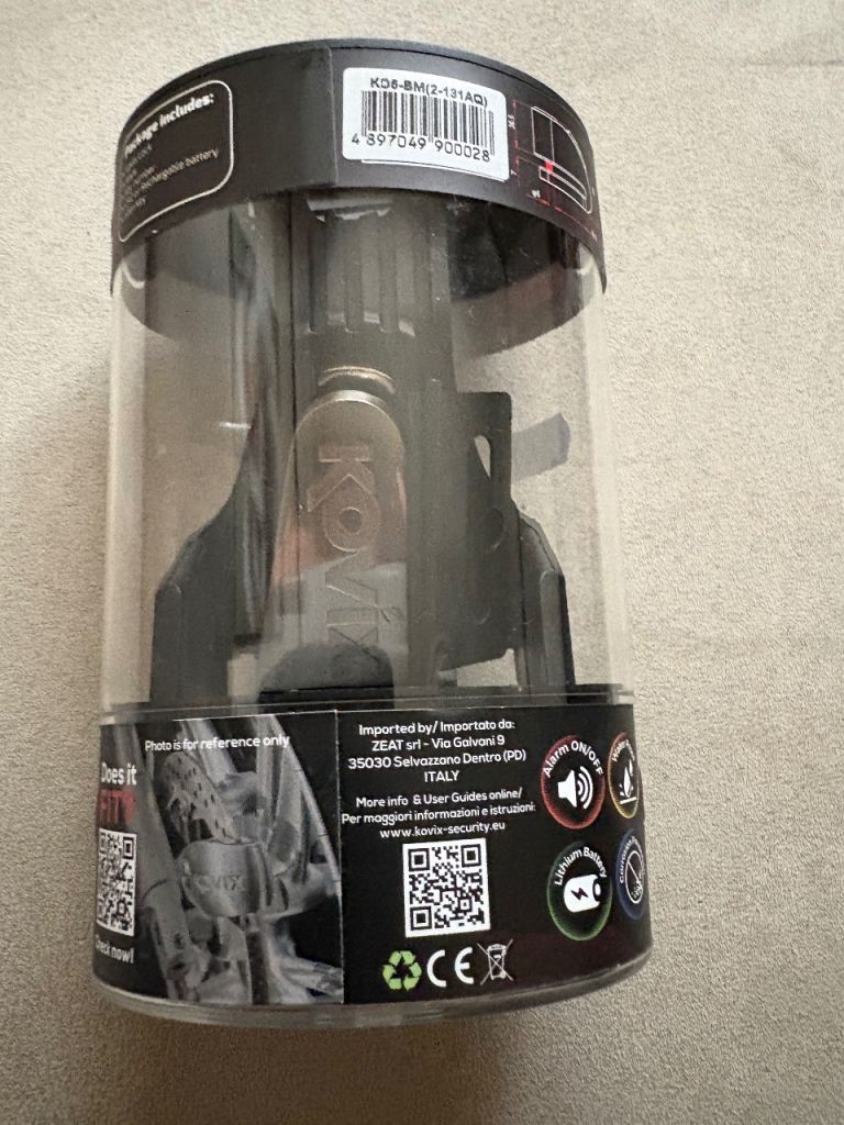 Kovix 6mm Motorcycle Disc Lock Alarm