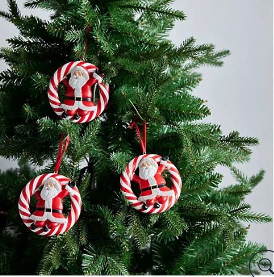 Santa Express Set of 3 Tree Hanging Circus  Christmas Characters Tree decorations
