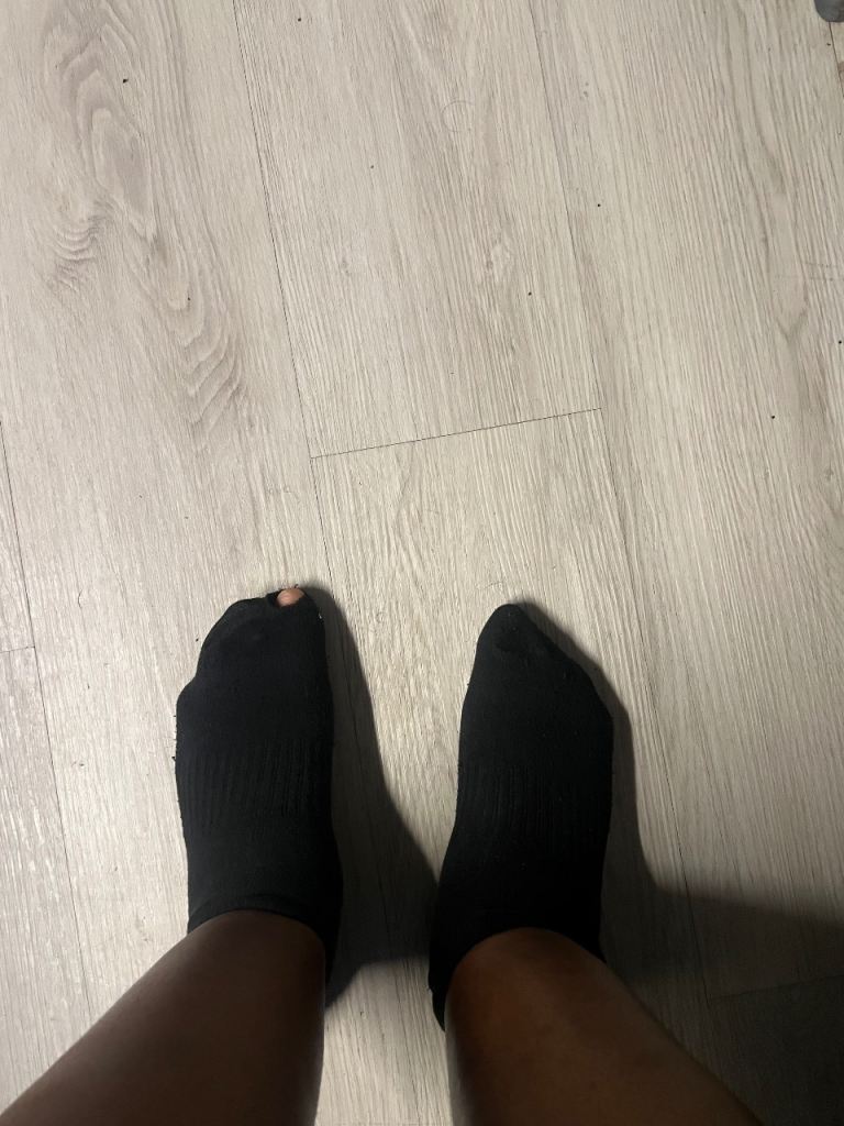 Black Ankle Socks - Pair, Fair Condition