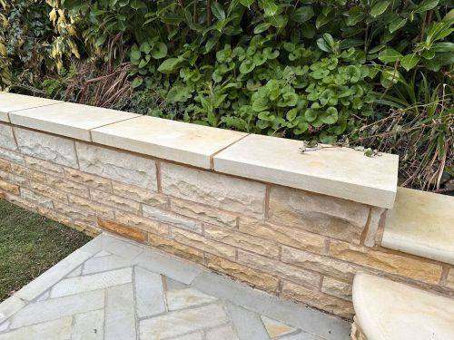 image for 6 Sandstone Flat Coping Stones 600mm x 400mm x 50mm
