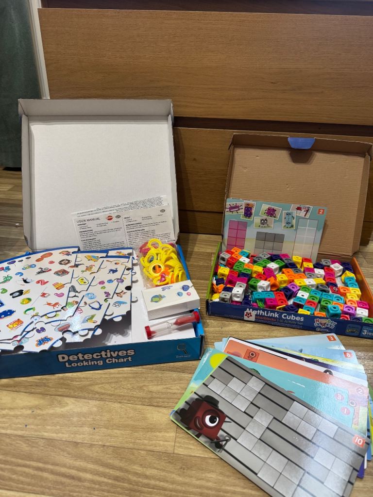 Educational Games Bundle – MathLink Cubes and Detective Game