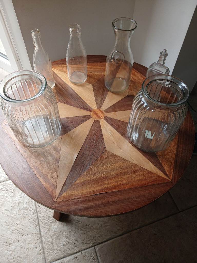 Glass jars and unusual bottles