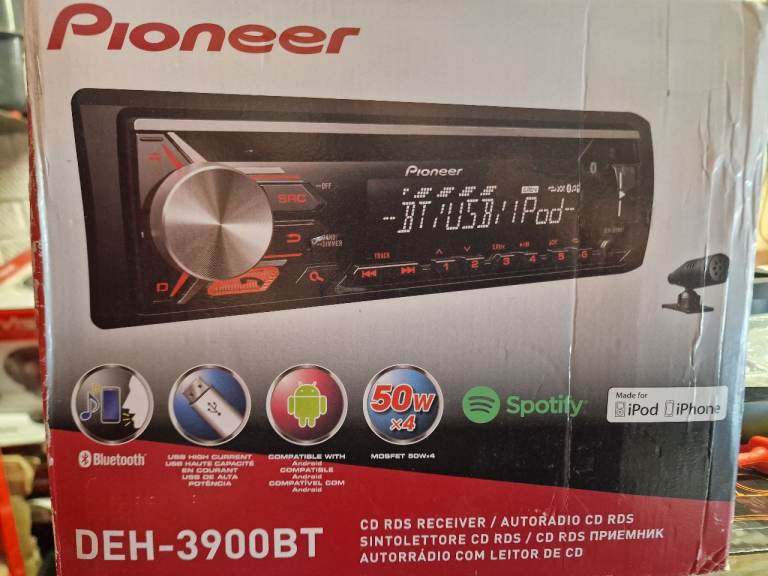 PIONEER DEH 3900BT SINGLE DIN STEREO