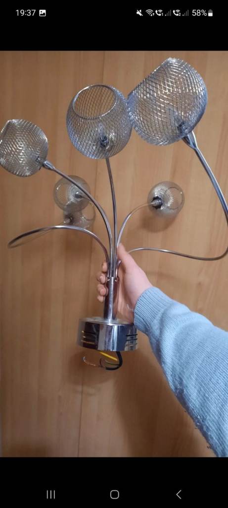 Next silver light fitting