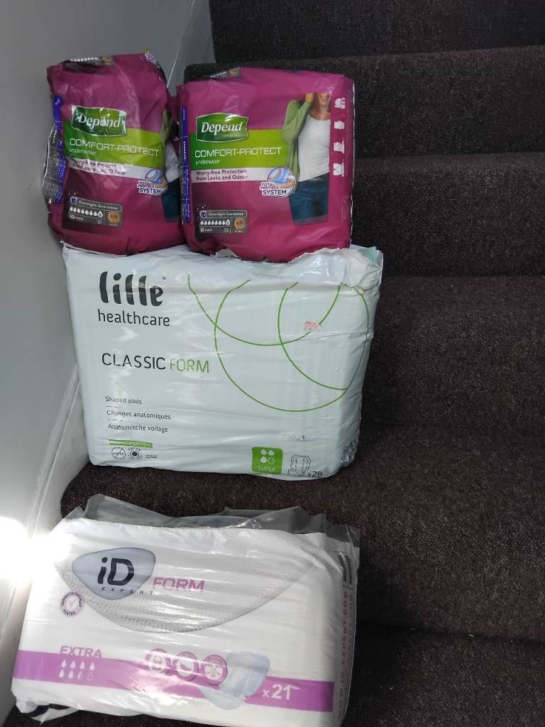 70 Incontinence pads and pull ups