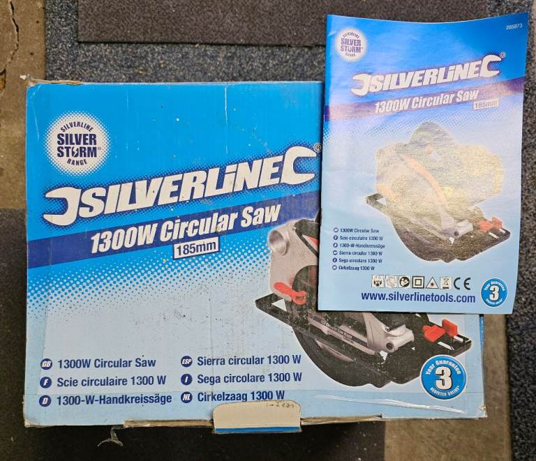 Silverline 1300W Circular Saw 185mm – As Good As New