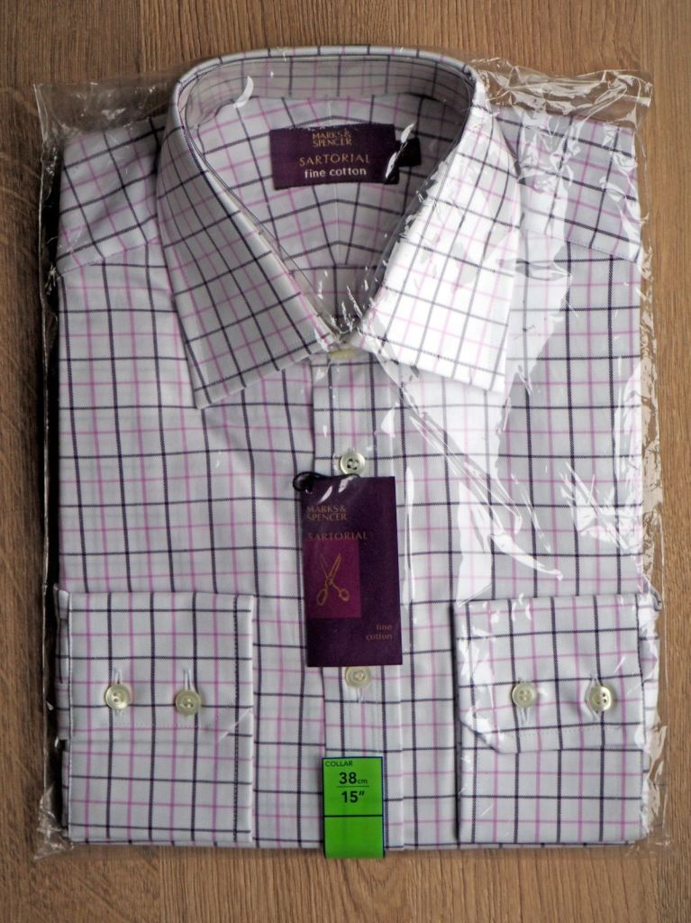 M&S Man’s QUALITY Formal Shirt - Neck 15 inch (38cm)