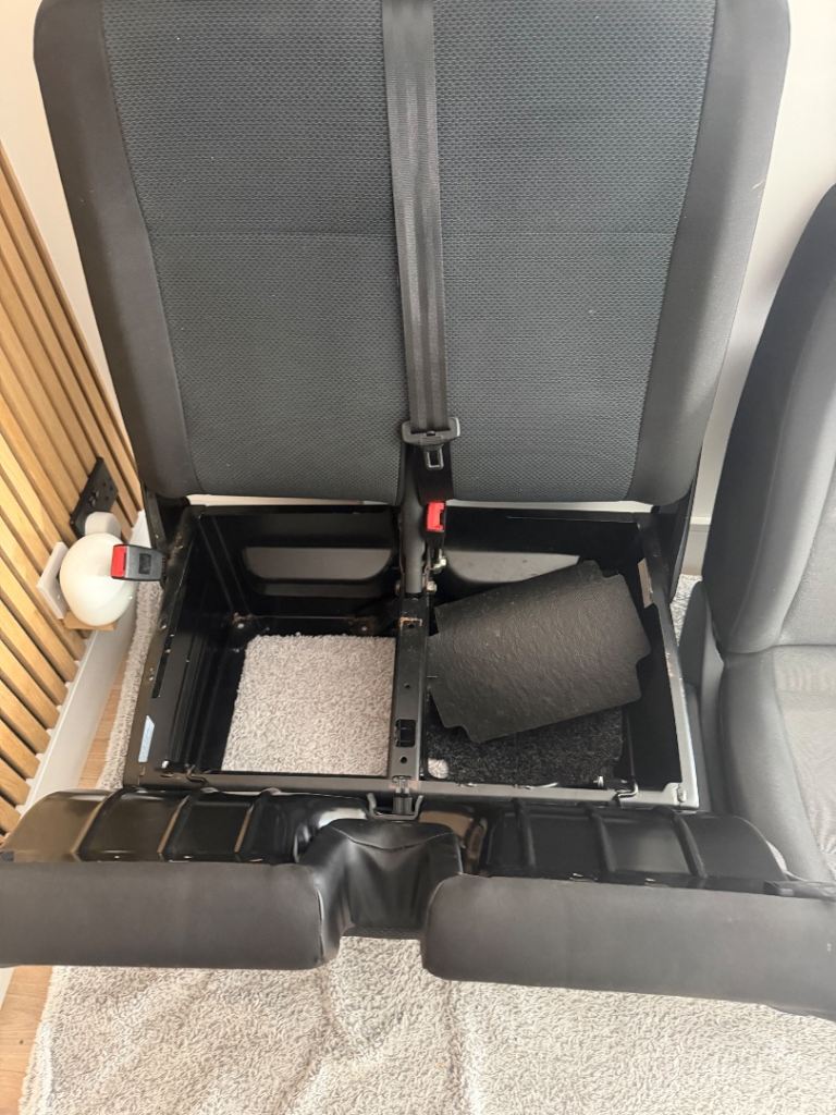 VW Transporter T5 double seat with storage 