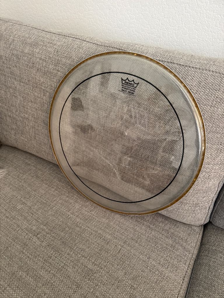 18” Remo Pinstripe Clear Bass Drum Head 