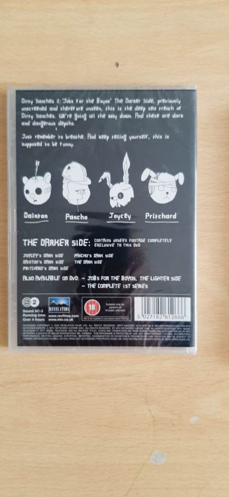 Dirty Sanchez 2: Jobs for the Boyos DVD - As Good As New