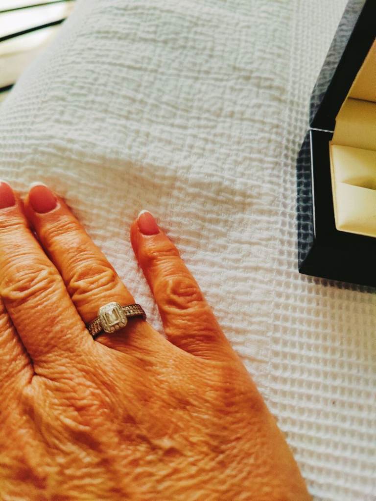 Wedding band and Engagement ring