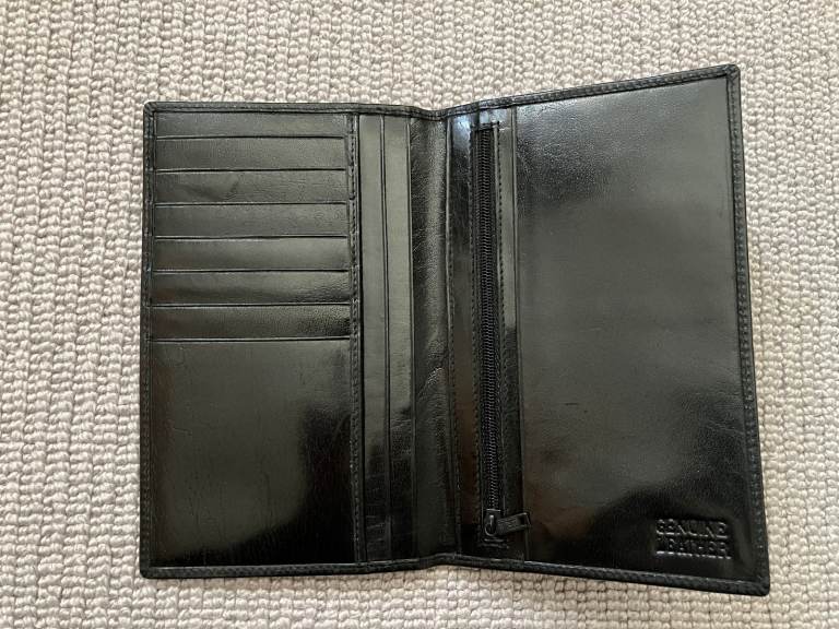 Jacob Genuine Leather Wallet - Black – Unused New Condition 