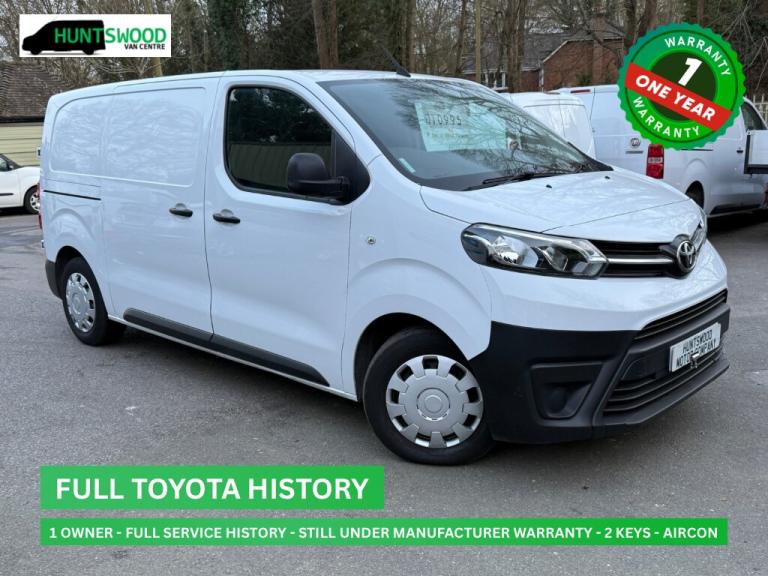 2023 TOYOTA PROACE 1.5L DIESEL WHITE MANUAL PANEL VAN - 82K MILES - 1 OWNER