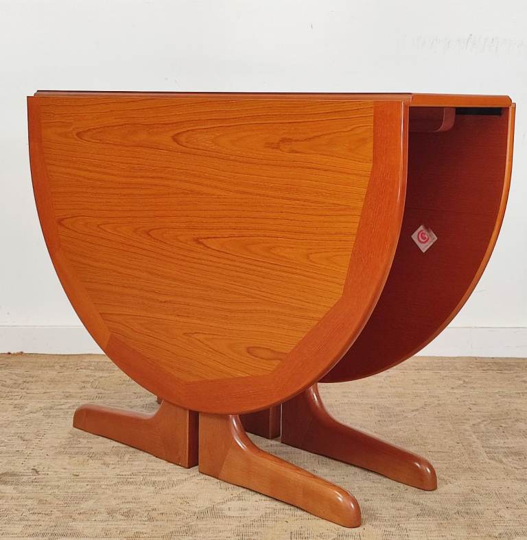 Vintage G Plan Dining Table Gate Leg Drop Leaf Teak  Mid Century Danish Style