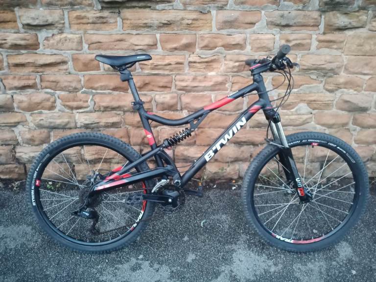 BTWIN Rockrider Full Suspension Disk Brake XL Mountain Bike