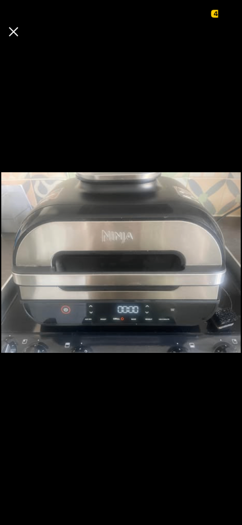 Ninja Foodi MAX PRO Health Grill, Flat Plate & Air Fryer 3.8L with Digital Cooking Probe, 7-in-1, Ai