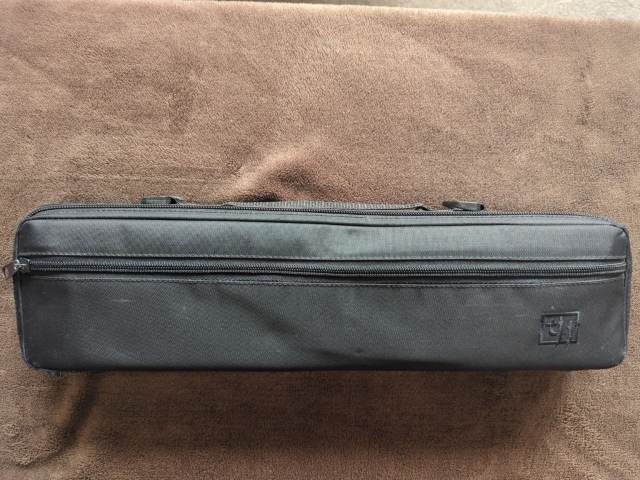 Trevor James TJ10x II flute with case, cleaning rod & cloth