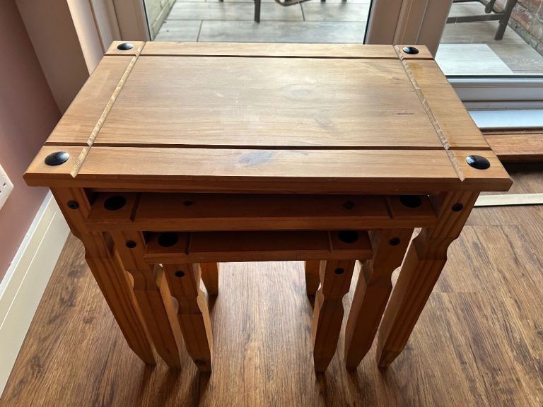 Wooden Nest of Tables – Good Condition
