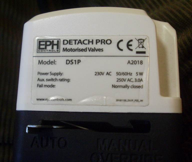 EPH DS1P central heating valve actuator