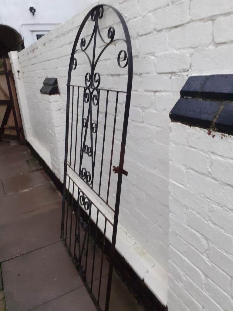 Arch Top Wrought Iron Side Gate