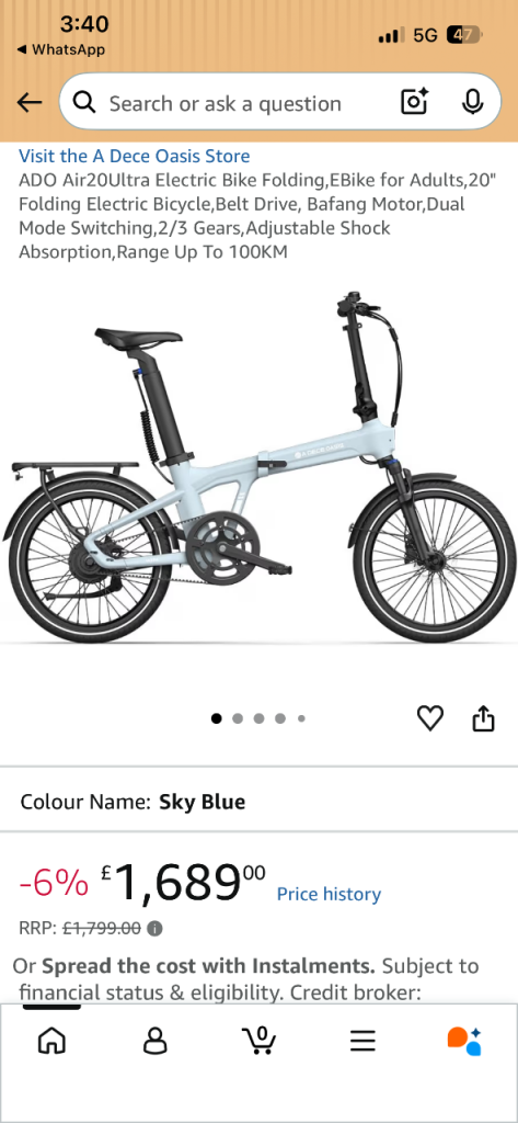 Ado e bike 2026 modle