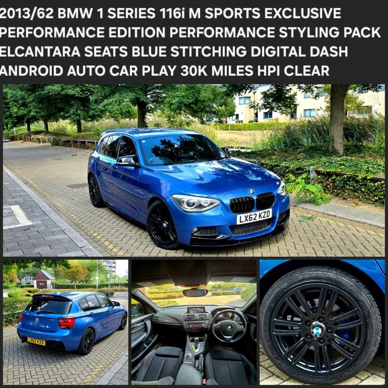 2026 BMW 1 SERIES 116I M SPORTS EXCLUSIVE EDITION AUTOMATIC 1.6 ELCANTARA SEATS DIGIDASH 1Y MOT H...