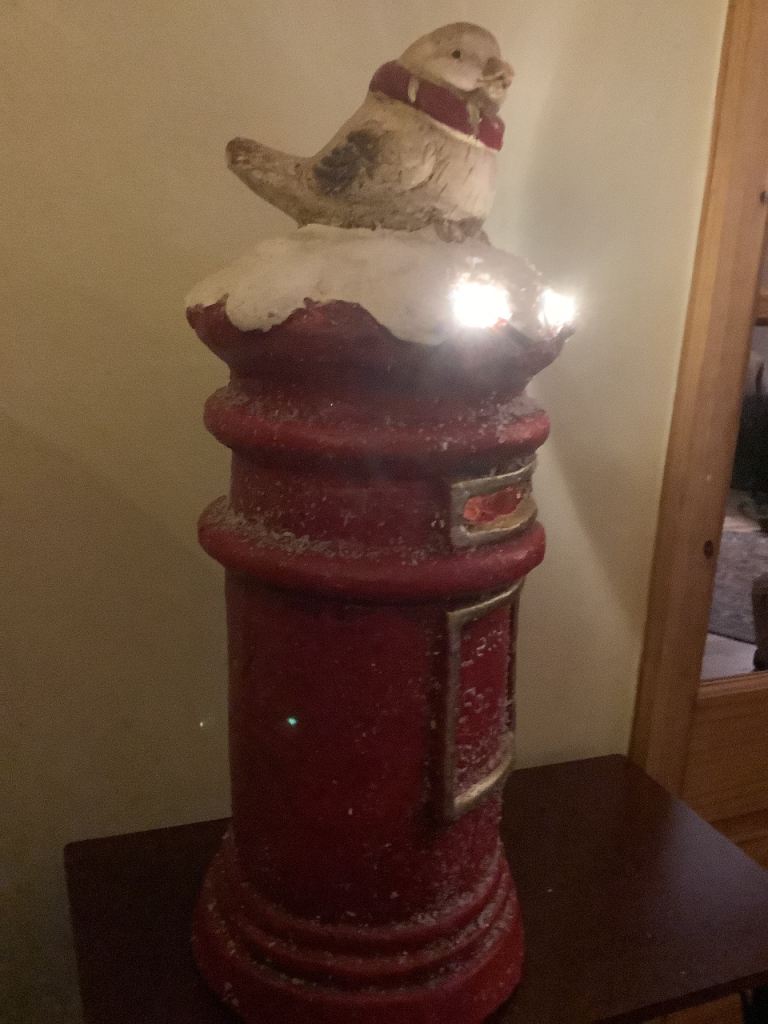 Christmas Letter Box (Letters to Santa) illuminates- in good condition