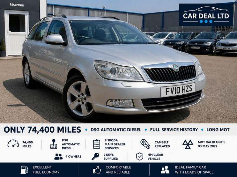 2010 Skoda Octavia 2.0 TDI Elegance Estate 5dr Diesel DSG Euro 4 (140 ps) ESTATE Diesel Automatic