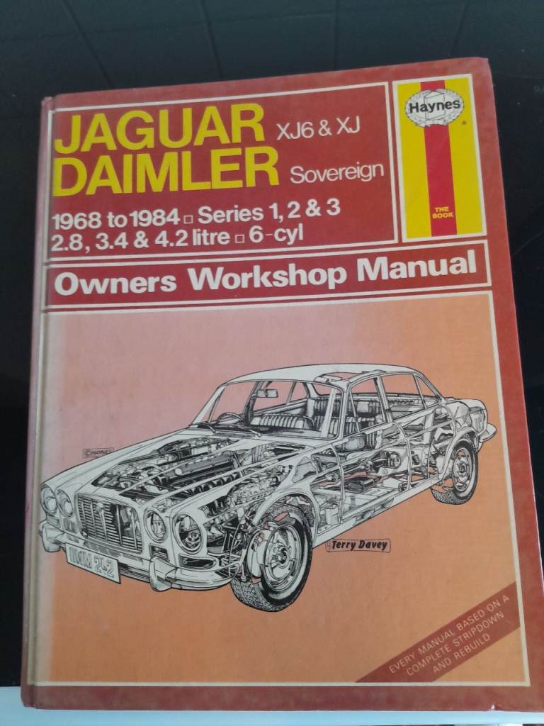 Haynes Manual Jaguar Daimler XJ6 & XJ Sovereign 1968-1984