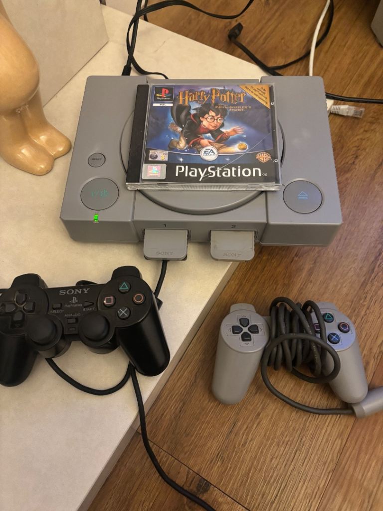 Original Sony PlayStation Console with Two Controllers & Games