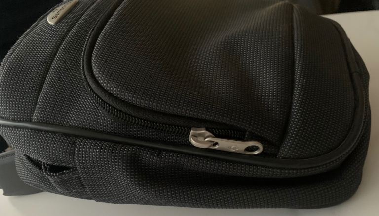 Samsonite dark grey cross body bag with straps