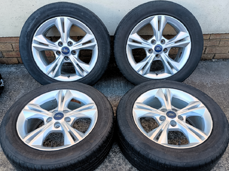 16" FORD FOCUS MK3 ALLOYS 5x108 WHEELS TYRES