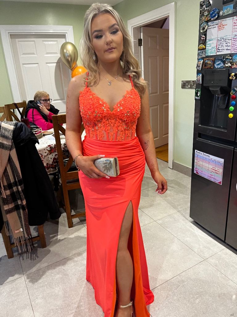 Orange formal/prom dress