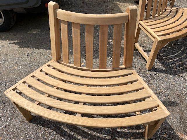 Teak ¼ Tree or Corner Bench