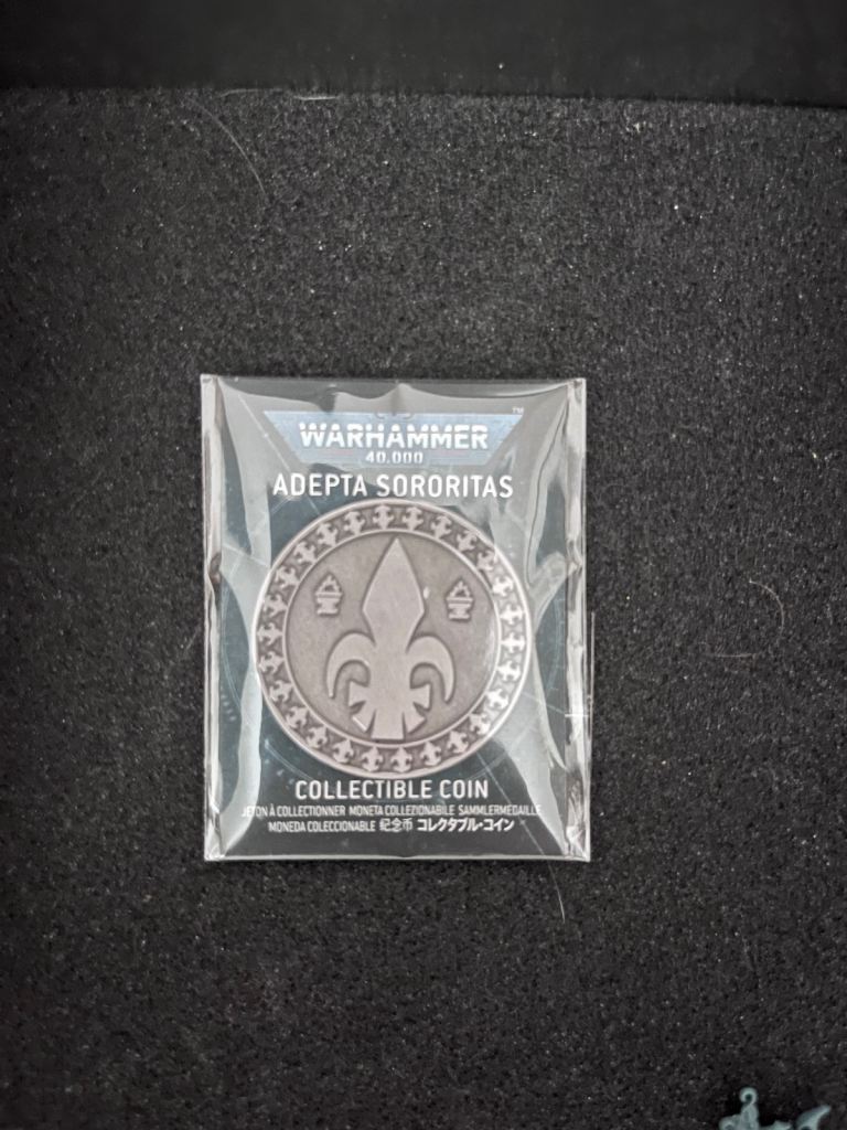 Warhammer 40k Adepta sororitas collectible coin
