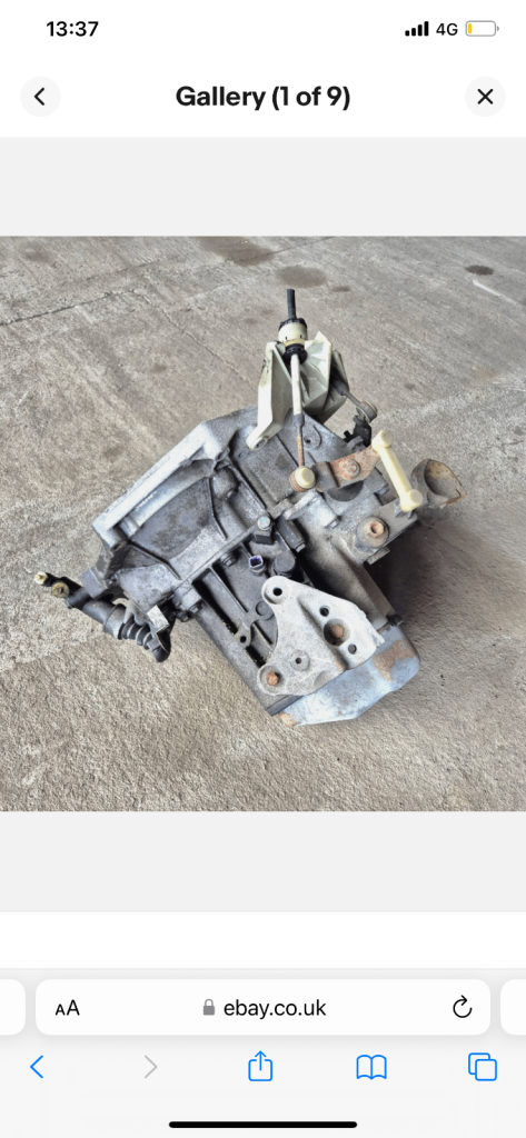 PEUGEOT 207 GEARBOX 2010 1.4L PETROL 5 SPEED MANUAL