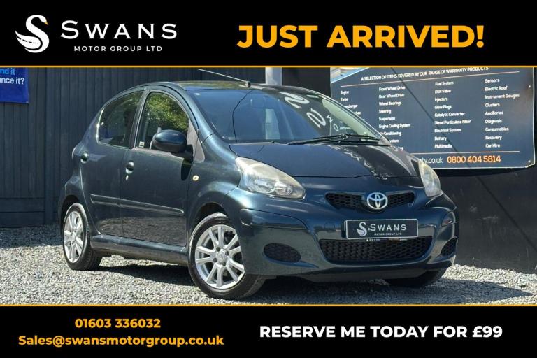 TOYOTA AYGO 1.0 VVT-i Ice Green Manual Petrol 2011