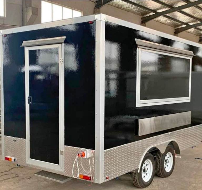 Brand new box catering trailer hot cold food 