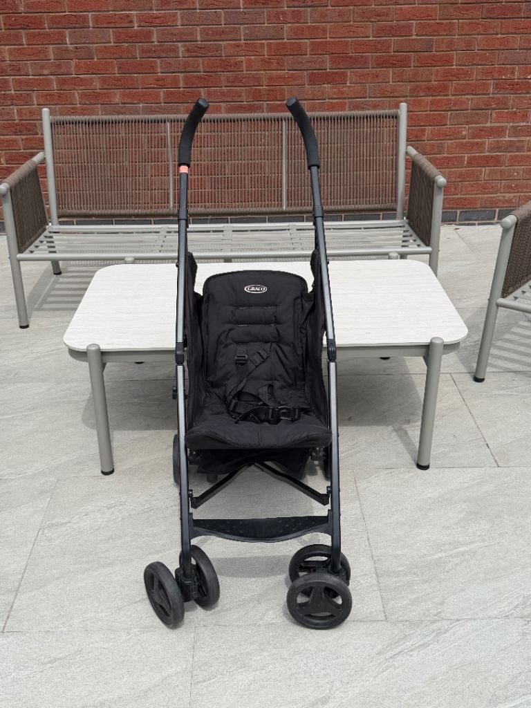 Graco Pushchair Stroller - Black, Good Condition