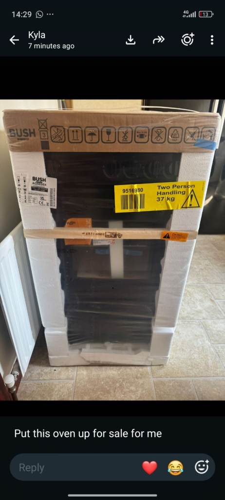 Brand New Bush Built-In Oven - Still Boxed