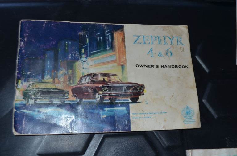 FORD ZEPHYR 4 & 6 Car Owner’s Handbook May 1965